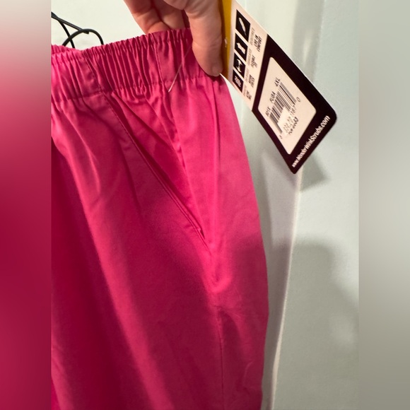 NEW Wonderwink Elastic Waist Women’s 4X 4XL Scrub Bottoms Fuchsia Pink Pants - Picture 7 of 10